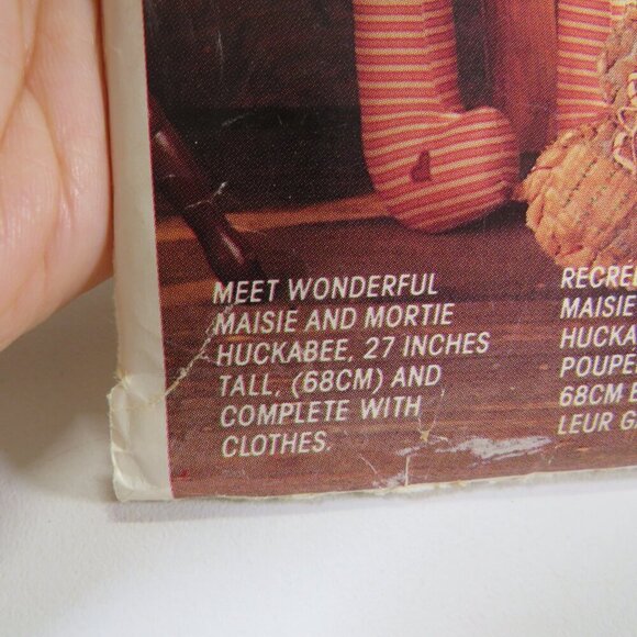 McCalls 720 Attic Babies Craft 27" Doll Sewing Pattern Boy & Girl UNCUT - Picture 6 of 13